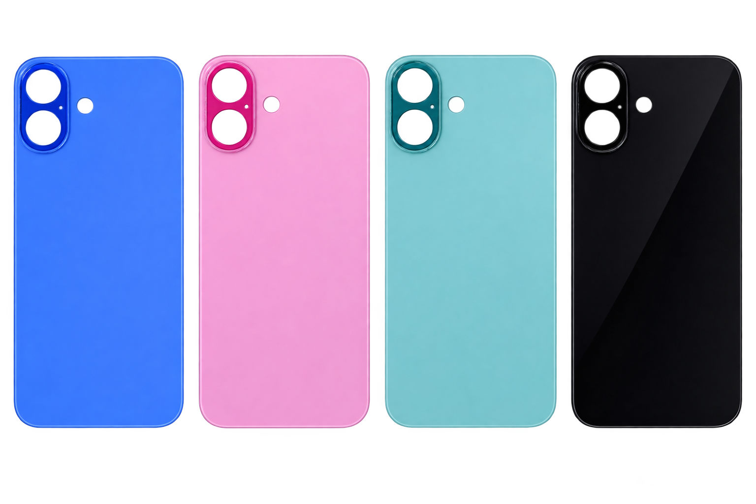 Compatible Replacement iPhone X to 16 Converter Back Glass – Black, Blue, Pink & Green